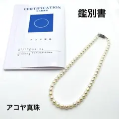 テリ◎ 鑑別書付 アコヤ真珠6.3-6.9mm 冠婚葬祭