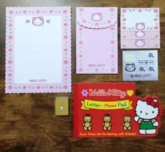 ハローキティ レターセット 消しゴム 薔薇 メモパッド 平成 レトロ サンリオ