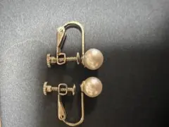 ホワイトパール クリップ式イヤリング