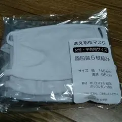 洗える布マスク 5枚