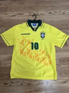 95-96 ブラジル代表　アンブロ　ユニフォーム　セットアップ　正規品 1995-96ブラジル代表、日本と3度戦ったUmbro“4つ星”ユニフォーム
