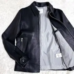 【極美品】EDIFICE レザージャケット ラムレザー 羊革 Mサイズ