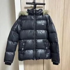 ROXY 黒 ダウンジャケット ファー付き　ロキシー
