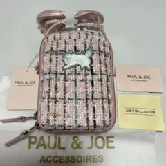 新品ポール&ジョー ジプシー 猫 ツイード スマホショルダー 可愛い ピンク