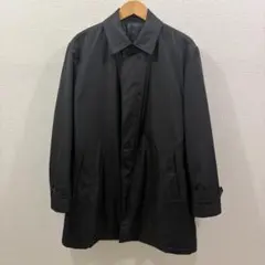 ステンカラーコート メンズ ブラック Mサイズ 中古 匿名配送