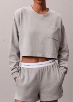 alo グレー ハーフジップ スウェット XS ハーフジップ グレー（灰色）系 ALO Yoga(アロー) スウェット