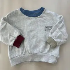 PETIT MAIN グレー トレーナー