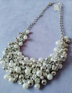 新品TITE IN THE STORE ビジュー パール ネックレス パーティー