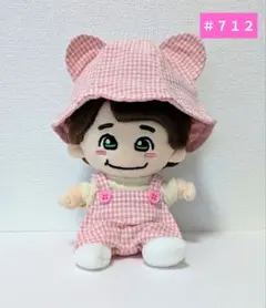 ちびぬい服　はぴぬい服　サロペット　くま耳チューリップハット ＃７１２のサムネイル