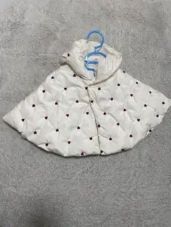 petit main ハート柄ポンチョ