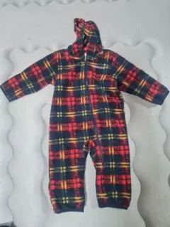 Columbia フリースカバーオール チェック柄 6-12ヶ月