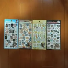 ボンボンドロップシール 和柄 4種 和犬 柴犬 たまごサンド ラーメン 正規品