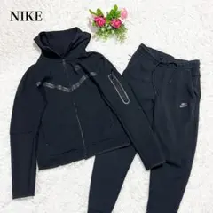 美品　ナイキ　テックフリース　セットアップ　廃番品　パーカー　パンツ　黒　S