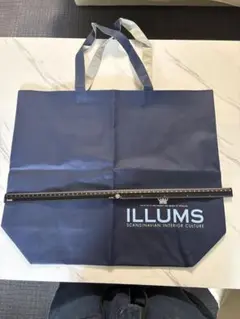 ILLUMS エコバッグ トートバッグ ネイビー