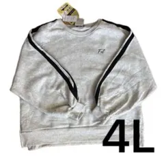 大きいサイズ　裏起毛　トレーナー　着痩せ