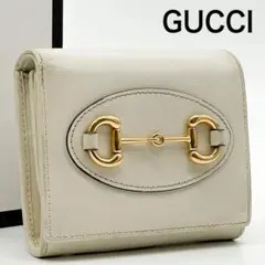 《箱付き》GUCCI ホースビット 1955 レザー コンパクトウォレット