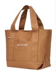 未使用 BAYFLOW ベイフロー LOGO TOTE BAG キャメル トートのサムネイル
