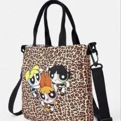 パワーパフガールズ トートバッグ ショルダーバッグ ヒョウ柄