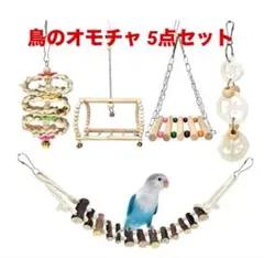 鳥 インコのおもちゃ 遊具　木製 ブランコ とまり木 ストレス解消 運動不足