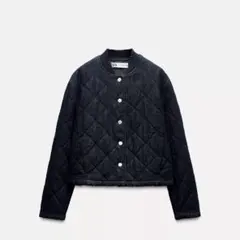 新品　ZARA パデッドデニムジャケット　ザラ　サイズXS