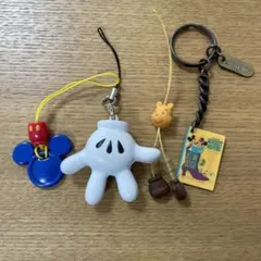ディズニー　ストラップ　4点セット