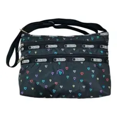 LeSportsac ハート柄 ショルダーバッグ ブラック 軽量 人気