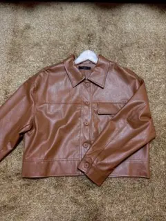 ブラウン レザージャケット