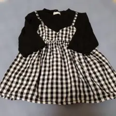 Lycee mine ギンガムチェック カットソー 120