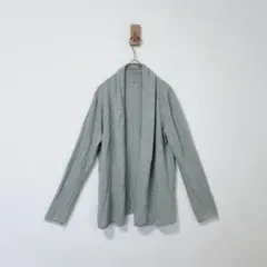 無印良品　薄手　カーディガン　羽織　グレー　綿100%