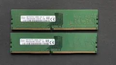 SK hynixのPC4-3200AA 8GBメモリ2枚セット ディスクトップ用