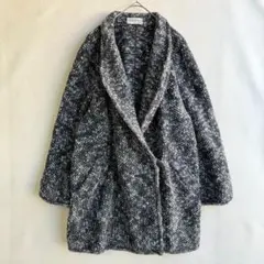 イタリア製　ジョバンニマニーリア ショールカラー　ニットコート　モヘアのサムネイル