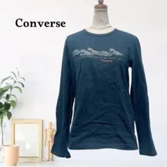 zk932【F】Converse Tシャツ 長袖 プリント ロゴ スニーカーのサムネイル