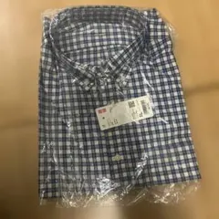 ユニクロ　綿100% 長袖EFCブロードチェックシャツ　XLサイズ