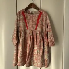 eLinFolk 七分袖プリントワンピース