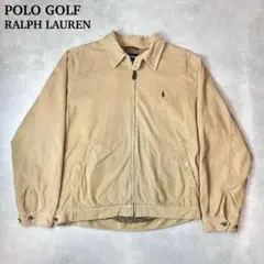 POLO GOLF コーデュロイ スイングトップ チンストラップ ベージュ Lのサムネイル