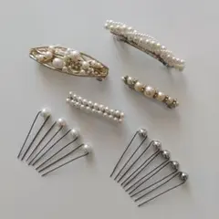 パール ヘアアクセサリー セット まとめ売り