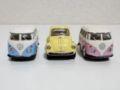 フォルクスワーゲン ミニカー 3台セット　プルバックカー