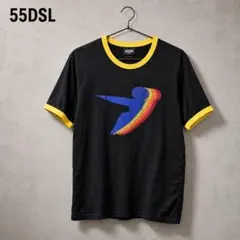 55DSL リンガーTシャツ ブラック イエロー Sのサムネイル