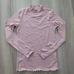 ハニーズ 長袖トップス 襟袖フリル リブ素材 カットソー Мサイズ【新品未使用】