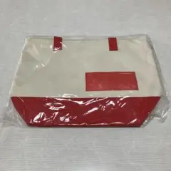 クリーム/レッド トートバッグ 未使用