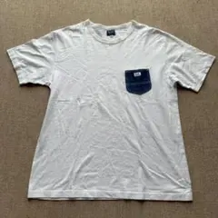 【Lee】デニムポケット付 Tシャツ 白 Lサイズ ワンポイントロゴのサムネイル