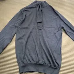 New Yorker リボン付きニット　L コットン製