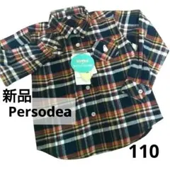新品 120 Persodea シャツ ブラウス 男女兼 ジャケット 長袖 秋冬