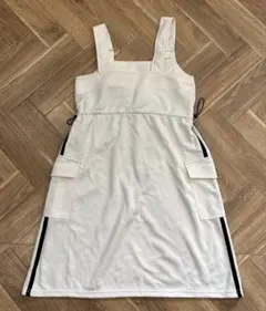 キッズ　ホワイト ノースリーブワンピース 140