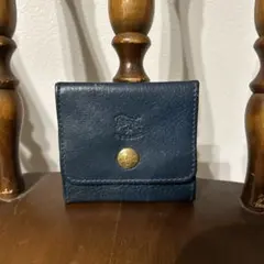 イルビゾンテ　レザー コインケース　ネイビー
