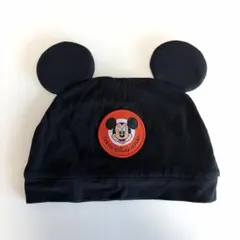 【1度使用】ディズニーリゾート ミッキー 耳付き帽子 キッズ ベビー 50cm