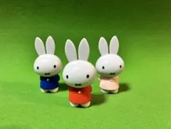 ミッフィーフィギュア3体セット（青・オレンジ・ピンク）