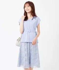 【タグ付き新品】any sis ワンピース　セットアップ　ニット　レーススカート