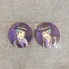 ツイステ V2アート ジェイド フロイド 缶バッジ 寮服 オクタヴィネル