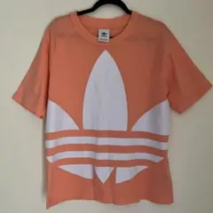 adidas トレフォイル 半袖Tシャツ オレンジ